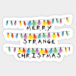 Merry Strange Christmas Sticker